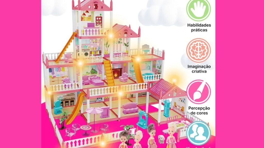 Casinha de Boneca Castelo da Princesa 283 Peças Vale a Pena? Veja o Que Descobrimos. 4
