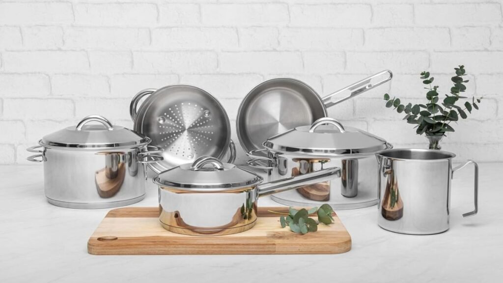 Jogo de Panelas Tramontina Solar em Aço Inox