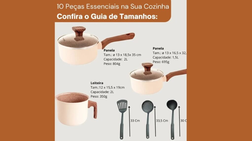 Jogo de Panelas Cerâmico Antiaderente Indução 10 Peças Review: Vale a Pena Comprar? 3