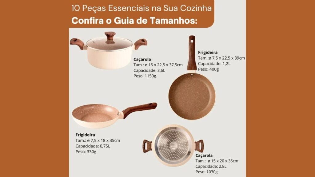 Jogo de Panelas Cerâmico Antiaderente Indução 10 Peças Review: Vale a Pena Comprar? 2
